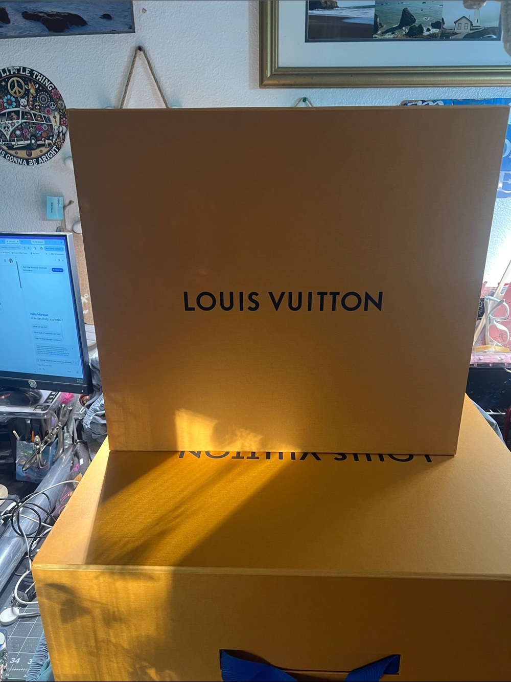 Louis Vuitton Orange-Tan Branded Gift Box